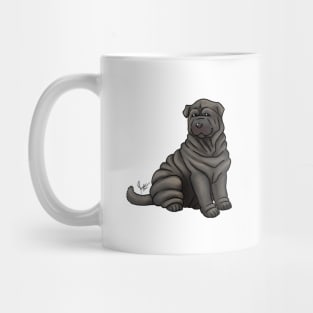 Dog - Chinese Shar-Pei - Black Mug